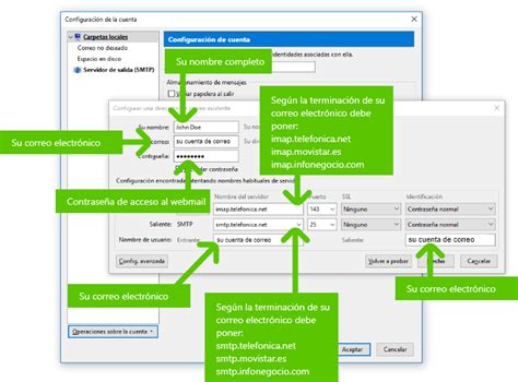 Imagen En La Que Se Indica El Tercer Paso Para Configurar Una Cuenta Imap