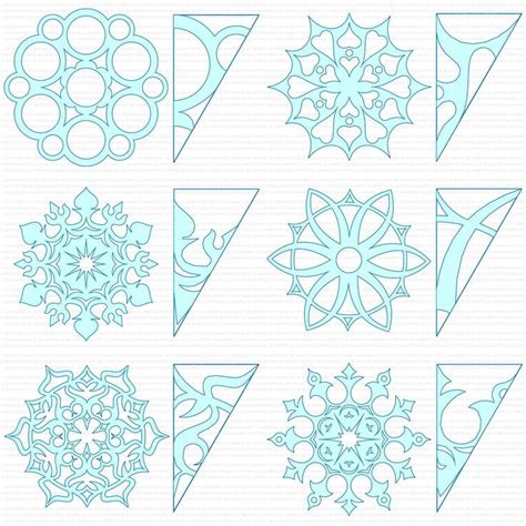 6 Snowflake Patterns | Winter diy crafts, Handmade paper crafts, Xmas ...