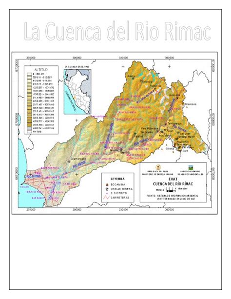 Cuenca Del Rió Rimac 1 Introduccion La Cuenca Del Es Una De Las
