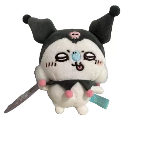 Chiikawa X Sanrio Characters Plush Doll Kuromi Momonga Cm In