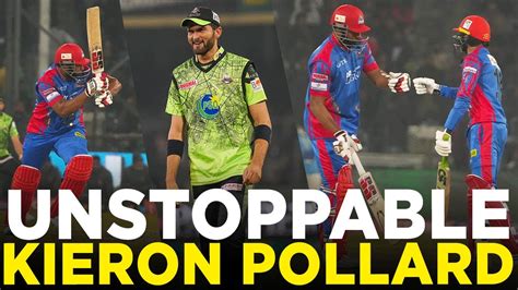 Unstoppable Kieron Pollard Lahore Qalandars Vs Karachi Kings Match