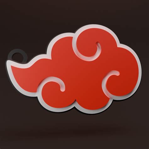 STL file Akatsuki red cloud-Naruto 🗝️・Design to download and 3D print・Cults