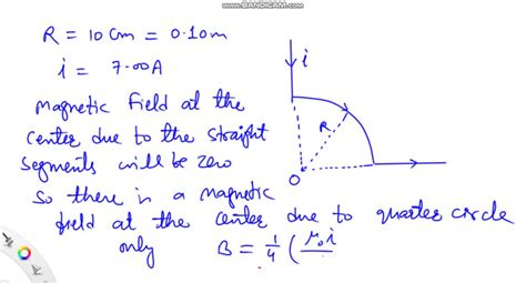 Solved A Conductor Consists Of A Circular Loop Of Radius R Cm And