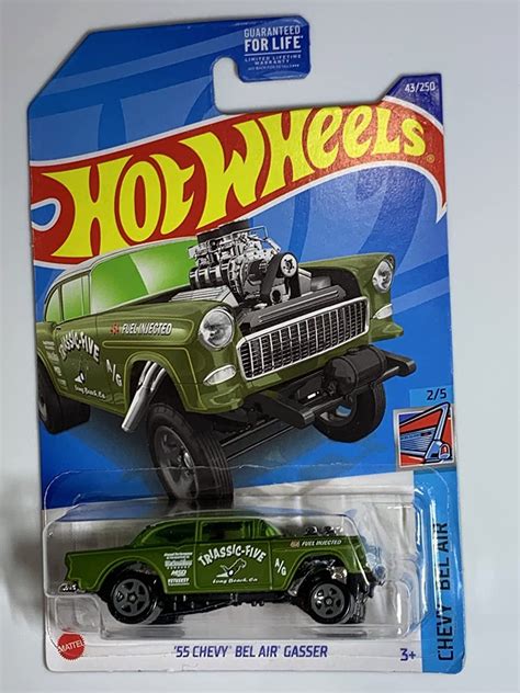 Hot Wheels 55 Chevy Bel Air Gasser Green 2022 Chevy Bel Air