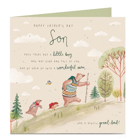 Buy Personalised Fathers Day Card Son And Great Dad For Gbp 3 29