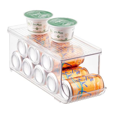 Interdesign Linus Fridge Binz Soda Can Organizer With Shelf The