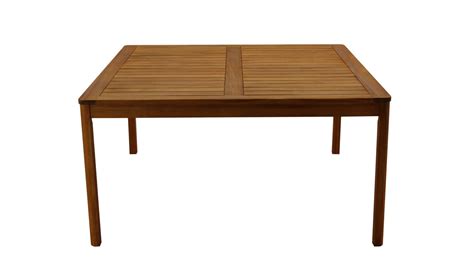 Table De Jardin Carrée En Bois Massif L140 Cm Akis Miliboo