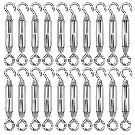 Buy AHUNTTER 20PCS Turnbuckle Wire Tensioner M4 Heavy Duty 304 Hook