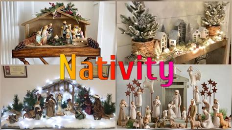 Christmas Nativity Scene Indoor Christmas Decorations Youtube