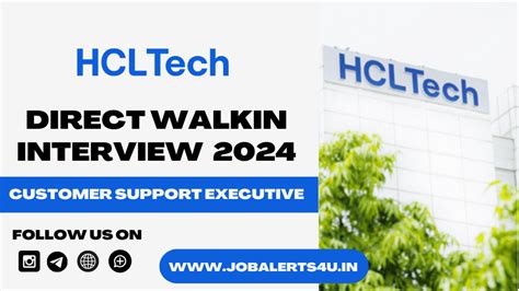 Hcltech Walkin Interview 2024 Customer Support Role 2024