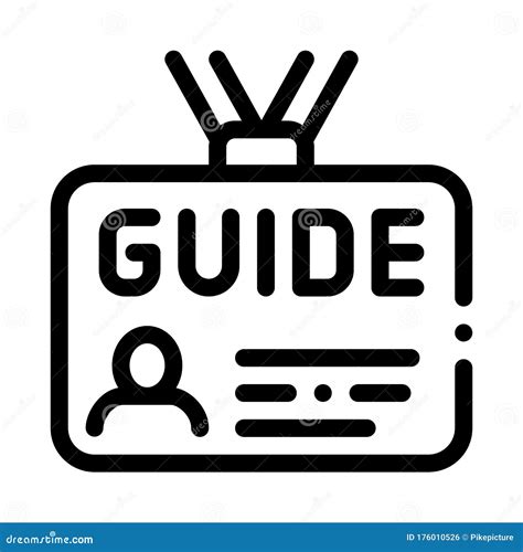 Illustrazione Del Contorno Vettoriale Dell'icona Della Guida Di