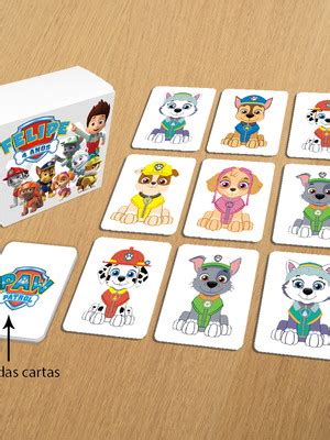 Jogo Da Memoria Patrulha Canina Na Caixa Pares Cartas Compre