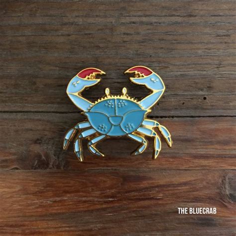 blue crab enamel pin enamel pins soft enamel pins sticker patches