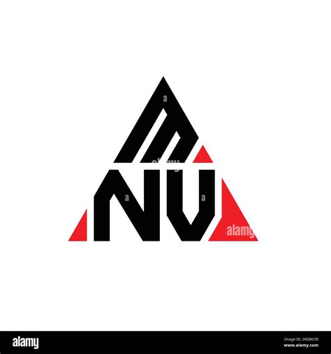 Dise O De Logotipo De Letra Triangular Mnv Con Forma De Tri Ngulo