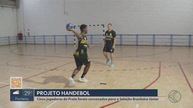 Globo Esporte Triângulo Mineiro Atletas do handebol do Praia Clube