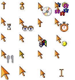 D Orange Animated Cursors Untuk Windows Unduh