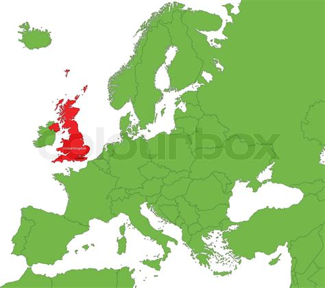 Großbritannien Karte Stock Vektor Colourbox