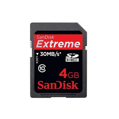 Tarjeta SDHC Extreme Sandisk 4GB Visanta