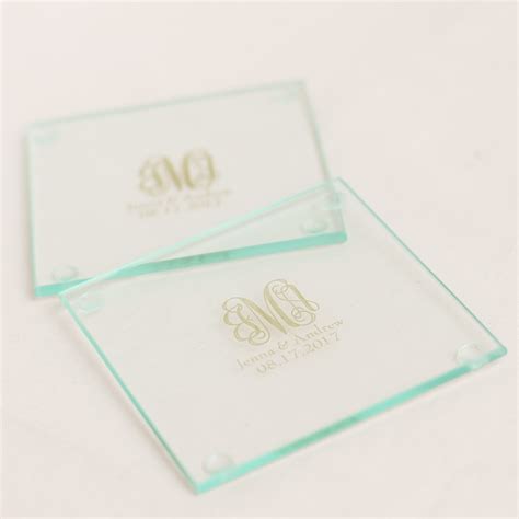 Personalized Glass Coaster Favors | Beau-coup