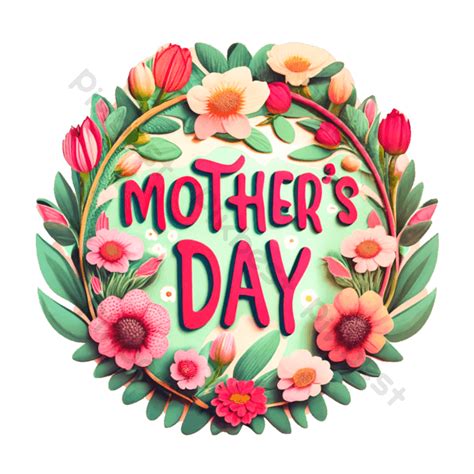 Mothers Day Floral Round Border Free Png Png Images Psd Free Download Pikbest