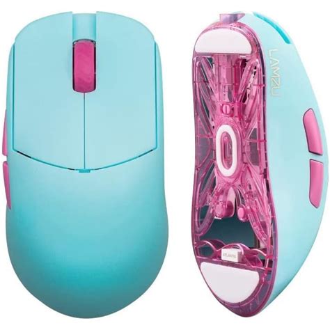 Mouse Lamzu Atlantis Mini Pro Miami Blue Compativel 4k Faz A Boa