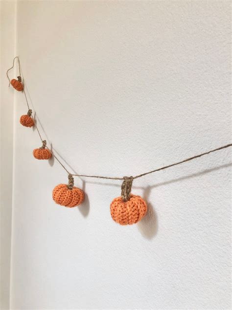 Crochet Pumpkin Garland - Etsy