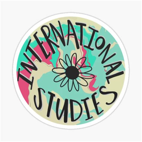 Vintage International Studies Sticker For Sale By Lavender Skyes