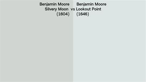 Benjamin Moore Silvery Moon Vs Lookout Point Side By Side Comparison