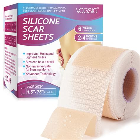 Scar Removal Silicone Tape For Hypertrophic Scars And Keloids 16 X 60