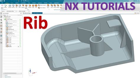 Siemens NX Modeling Tutorials 16 How To Use Rib Command YouTube