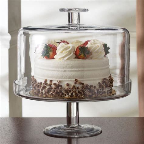 Glass Dome Cake Stand Libbey Selene Glass Cake Stand With Dome Lid