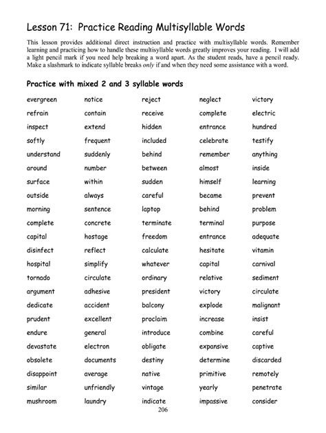 Open And Closed Word List For 3rd Grade