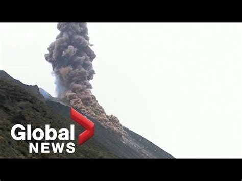 Stromboli Volcano Erupts In High Intensity Explosion Spewing Lava And