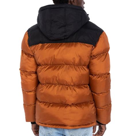 Doudoune Marron Homme Schott Utah Espace Des Marques