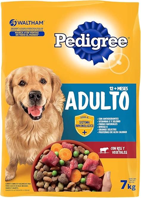 Pedigree Comida Para Perros Croqueta Adulto 7 Kg Amazon Mx