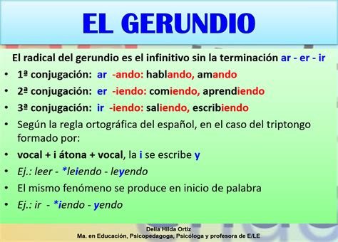Exemplo Gerundio - 50 Ejemplos De Gerundio , El gerundio en español – ADETVC