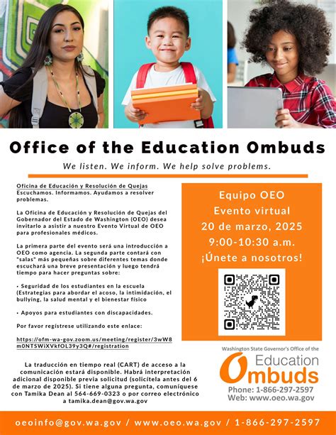 Oficina - La Oficina de Educación y Resolución de Quejas (OEO, por sus