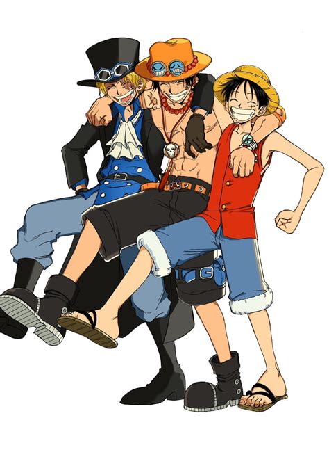 Monkey D Luffy Portgas D Ace And Sabo One Piece Drawn By Keppon