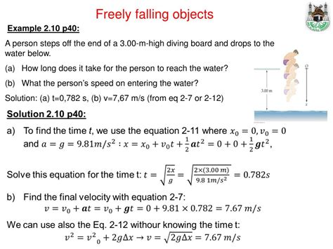 Ppt Chapter 2 One Dimensional Kinematics Powerpoint Presentation