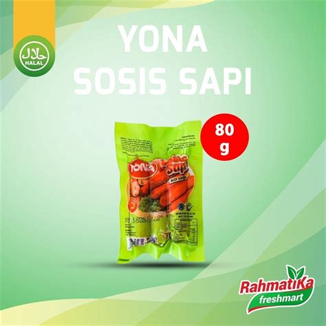 Jual Yona Sosis Sapi Beef Sausage Gr Isi Pcs Shopee Indonesia