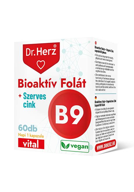 DR Herz Bioaktív Folát Szerves Cink 60 db kapszula patika akcio hu