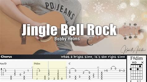 Jingle Bell Rock Bobby Helms Fingerstyle Guitar Tab Chords