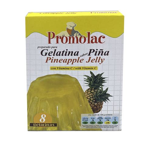 Gelatina de piña Promolac 170 g 5 99 oz Supermarket 23 es una