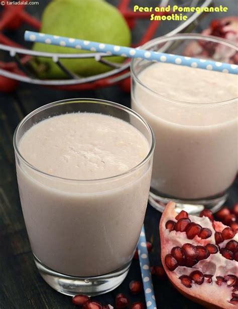 Pear And Pomegranate Smoothie Burgers And Smoothie Recipe Recipe