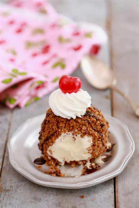 No Fry Fried Ice Cream Recipe Gemma S Bigger Bolder Baking