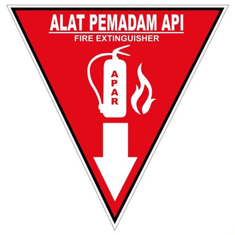 Jual Stiker Petunjuk Alat Pemadam Api Safety Sign Sticker A Kota