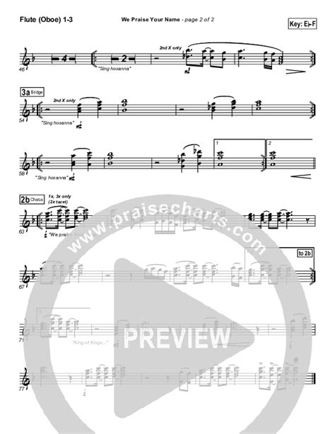 We Praise Your Name Flute Oboe Sheet Music Pdf Bethany Music