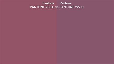 Pantone 208 U Vs Pantone 222 U Side By Side Comparison