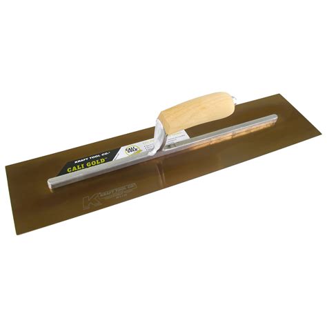 Kraft Tool Co X Cali Gold Plaster Trowel With Low Profile Wood