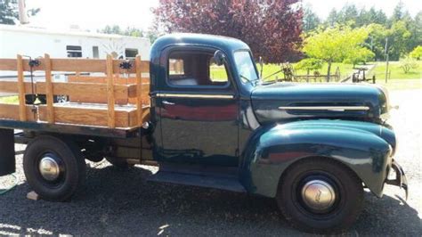 1947 Ford 12 Ton Factory Original Flatbed Truck Rare For Sale Photos Technical